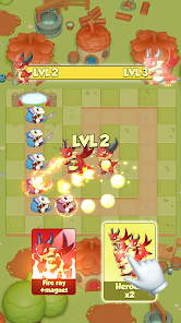 Combat interface screenshot of Pal Go: TD Strategy