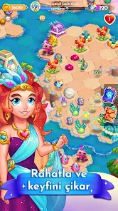 Gameplay screenshots of Midas Merge: Garden Games