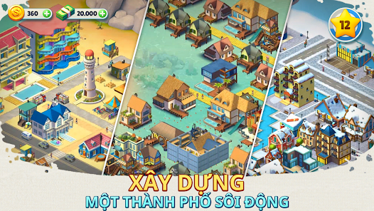 Cosy Town Experience Interface: Build Explore