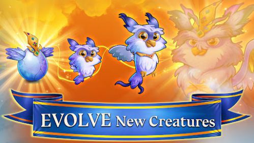 Dragon World level up and evolve dragons