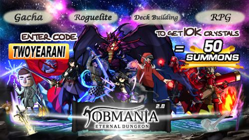 Anime-style graphics in Jobmania - Eternal Dungeon
