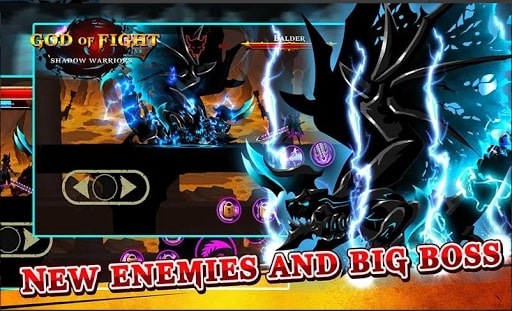 Shadow Stick Warrior MOD bất tử nhân vật