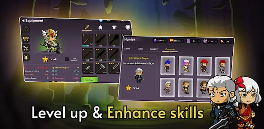 Hunter's Legend Idle RPG MOD Screenshot