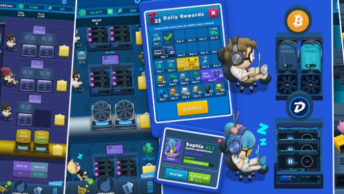 Crypto Idle Miner Bitcoin mining game bản chuẩn tại ApkUnlimit