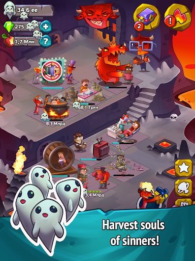 Idle Evil Clicker MOD nâng cấp không giới hạn
