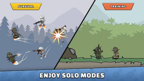 Pha đọ súng nảy lửa trong Mini Militia - Doodle Army 2