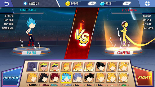 Tải Stick Hero Fighter mod vô hạn tiền