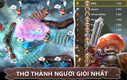 Mushroom Wars 2 MOD tăng tốc độ