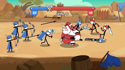Stick Combat: Battle Simulator MOD vô hạn tiền