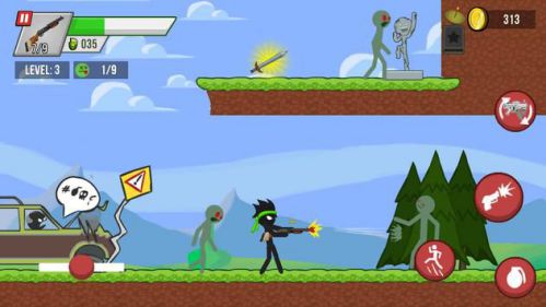 Stickman vs Zombies chiến binh người que
