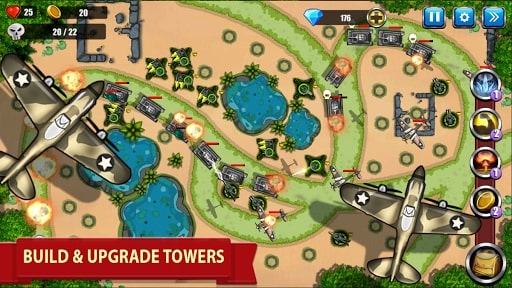 Tower Defense - War Strategy mod kim cương.