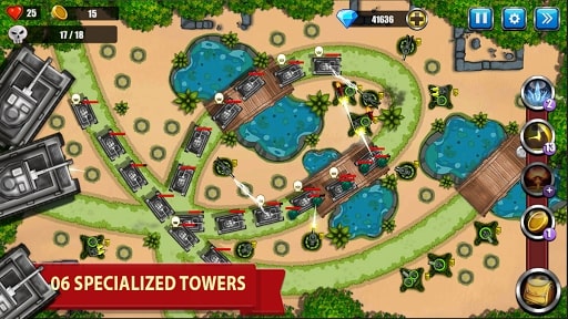 Tính năng hack game phòng thủ tháp.