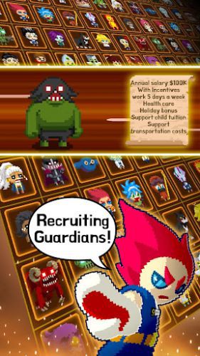 Videogame Guardians hình ảnh pixel cổ điển