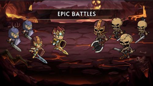 Conquer and wipe out monsters in Idle heroes - afk 2d game rpg