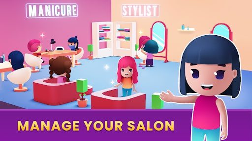 Idle Beauty Salon Tycoon MOD unlimited crystals