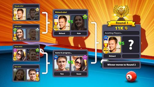 Attractive billiards game for mobile