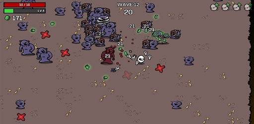 MOD damage di Brotato Android – Tingkatkan efektivitas seranganmu.