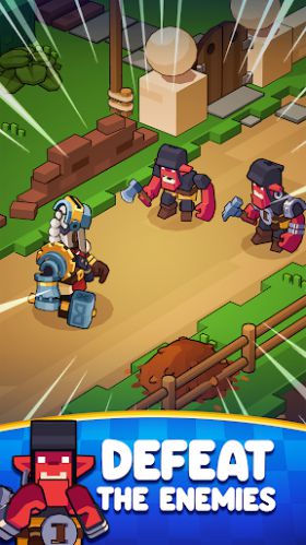 Medieval Merge chống lại quái vật xâm lăng