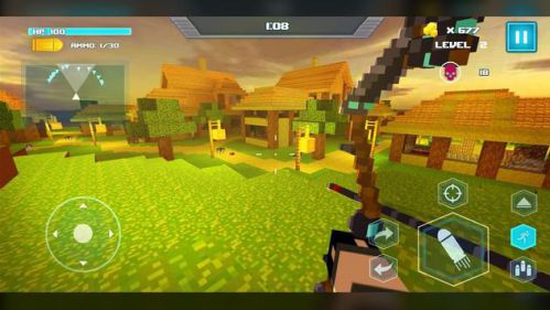 Minecraft shooter game