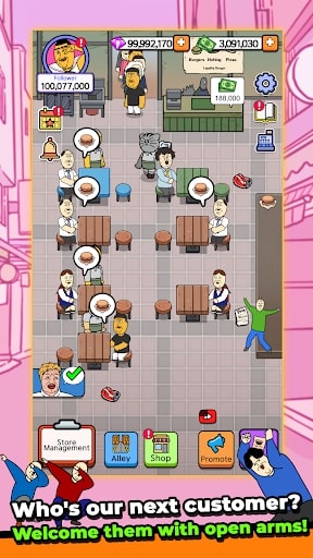 Alley Restaurant Tycoon MOD APK ApkUnlimit