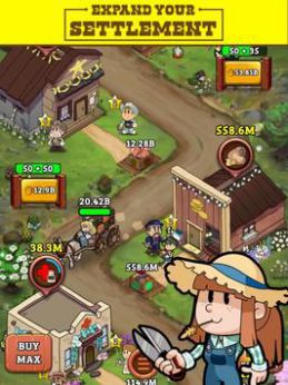 Idle Frontier town