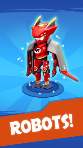 Upgrade robots in Merge Plane Robots Idle Games