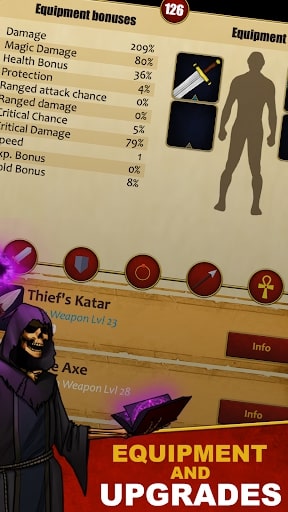 Experience Infinite Dungeons: Clicker RPG gameplay