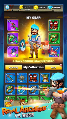 Royal Archero VS BOSS – Nhân vật đa dạng, phong phú