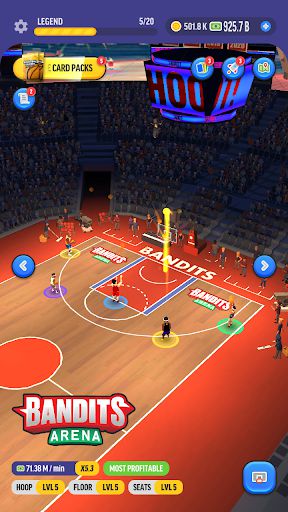 Experience the sports game Basketball Legends Tycoon