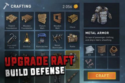 Raft Survival mod vô hạn tiền.