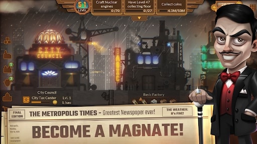 Metropolis: Idle Miner Tycoon MOD APK version
