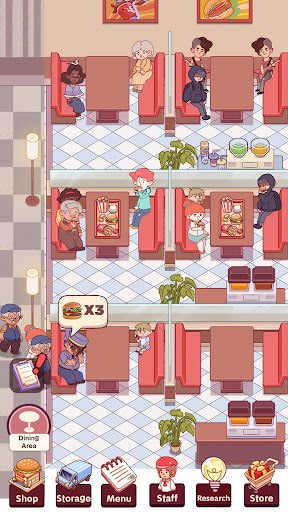 Idle Cafe Sim – Trò chơi mô phỏng quán cafe
