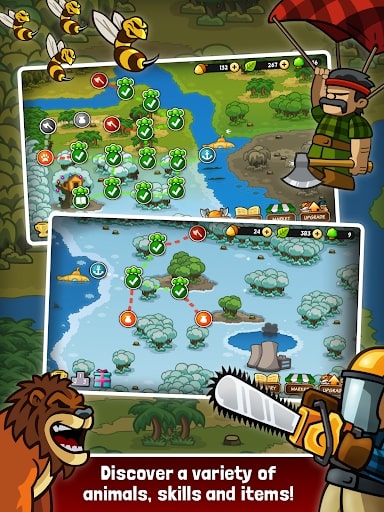 Lumberwhack MOD tăng lực chiến