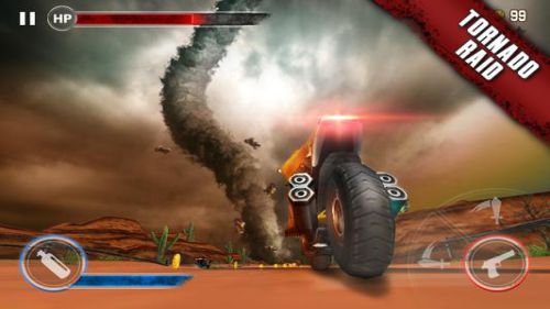 take down opponents in death moto 3