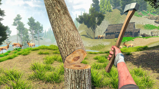 Woodcraft Island Survival MOD no hunger