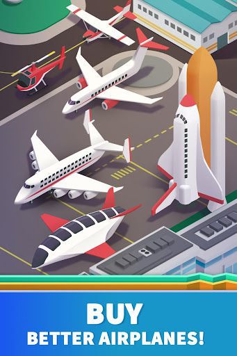Experience the highly engaging Idle Airport Tycoon game