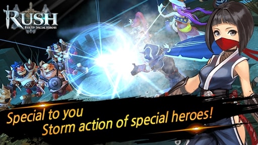 Download game RUSH : Rise up special heroes APK