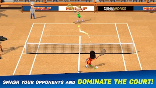 Mini Tennis MOD Ball Out of Bounds