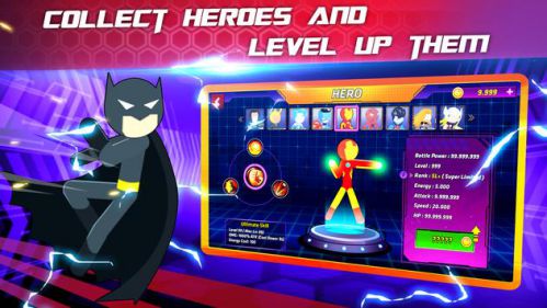 Super Stickman Heroes Fight mod all heroes unlocked