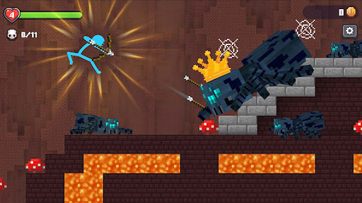 Stickman vs Craftman MOD sát thương 1 hit