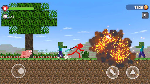 Stickman vs Craftman Menu MOD