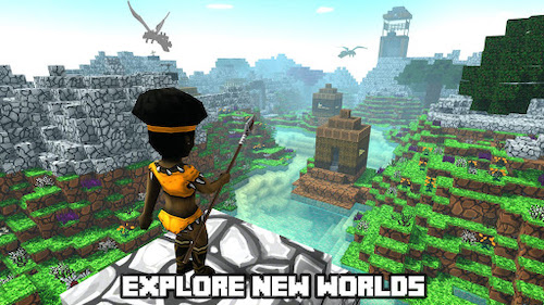 Minecraft-style shooter game