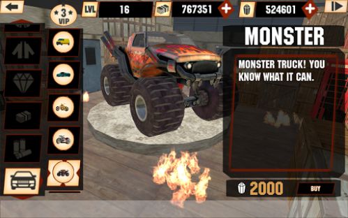 Flame Hero controls vehicles