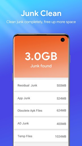Phone booster and junk cleaner app