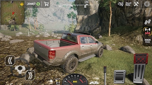 Off-road driving game