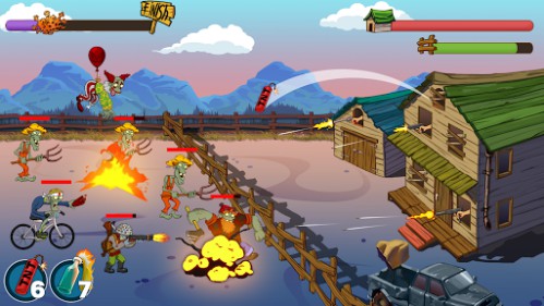 Zombie shooting game