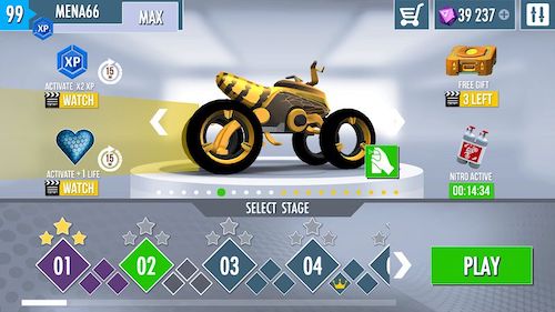 Gravity Rider Zero mod unlocked all