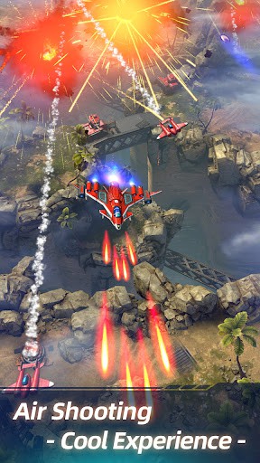 Airplane shooting game