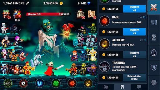 Monsters Crush Clicker MOD unlimited money
