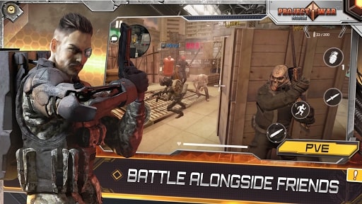 Project War Mobile MOD God Mode